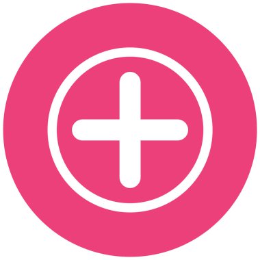 Artı. Web simgesi basit illüstrasyon