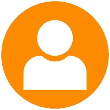 kullanıcı. Web simgesi basit illüstrasyon