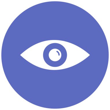 Göz. Web simgesi basit illüstrasyon