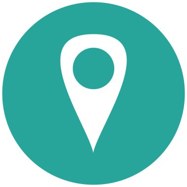 konum. Web simgesi basit illüstrasyon