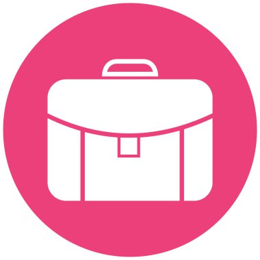 Çanta. Web simgesi basit illüstrasyon