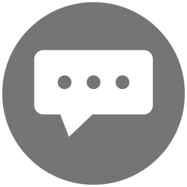 Konuş. Web simgesi basit illüstrasyon