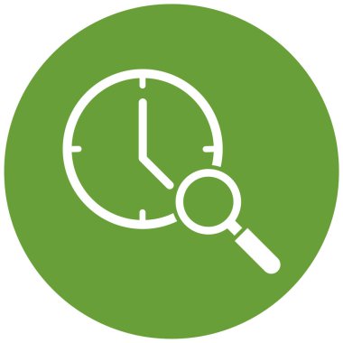 Saat. Web simgesi basit illüstrasyon