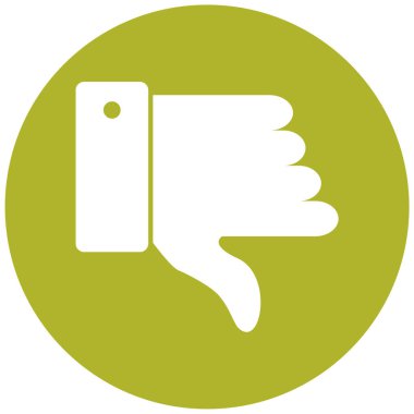 Başparmağını indir. Web simgesi basit illüstrasyon