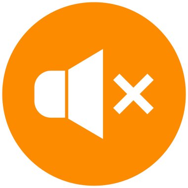 Ses. Web simgesi basit illüstrasyon