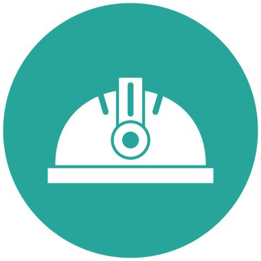 Miğfer. Web simgesi basit tasarım