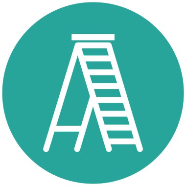 Merdiven. Web simgesi basit illüstrasyon