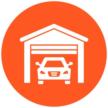 Araba garajı. Web simgesi