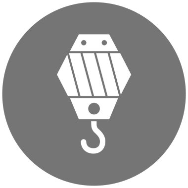 Vinç kancası ikonu. vektör illüstrasyonu