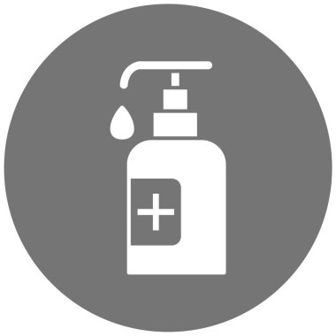 sabun dağıtıcı ikonu. Ağ için şampuan şişesi vektör simgelerinin basit bir çizimi