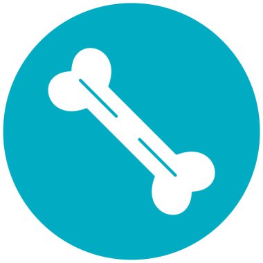 Kemik. Web simgesi basit illüstrasyon