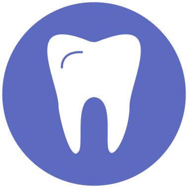 Diş. Web simgesi basit illüstrasyon