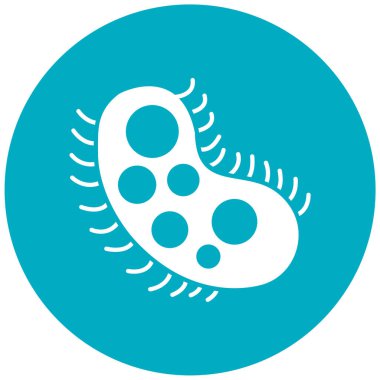 Bakteri. Web simgesi basit tasarım