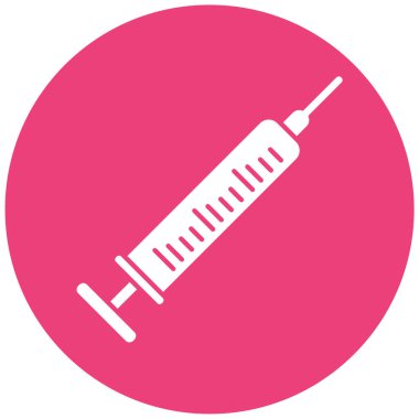 Şırınga. Web simgesi basit illüstrasyon