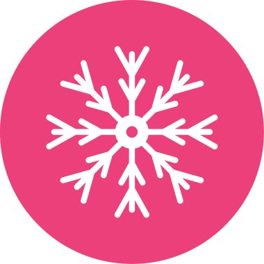 Kar tanesi. Web simgesi basit illüstrasyon