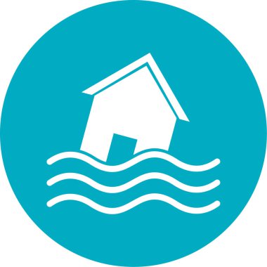 Bir ev simgesinin vektör illüstrasyonu