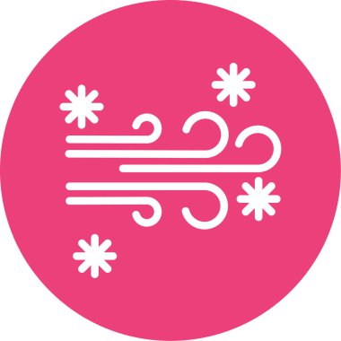 Rüzgarlı hava vektör simgesi