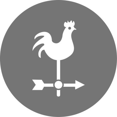 Horoz simgesinin vektör illüstrasyonu