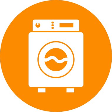 Çamaşır simgesinin vektör illüstrasyonu