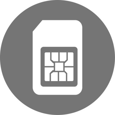 SIM kartı vektör simgesi