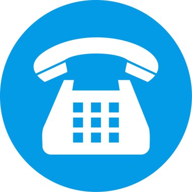 Grafik ve mobil uygulama tasarımı için arka planda telefon simgesi izole edildi. telefon sembolü.