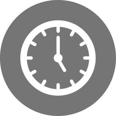 Saat. Web simgesi basit illüstrasyon