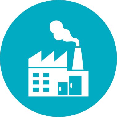 Fabrika simgesi vektör illüstrasyonu