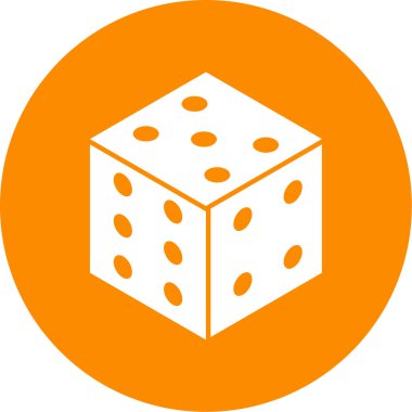 zar. Web simgesi basit illüstrasyon