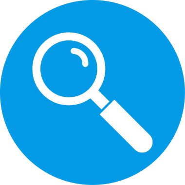 Büyüteç simgesi. vektör illüstrasyonu