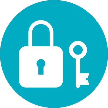 ikon vektör illüstrasyonunu kilitle