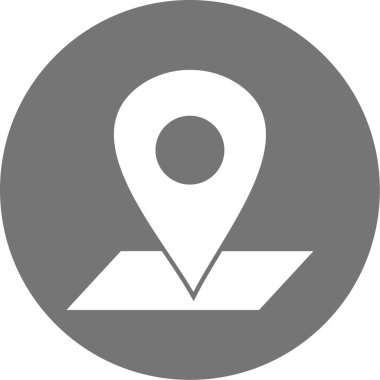konum. Web simgesi basit illüstrasyon