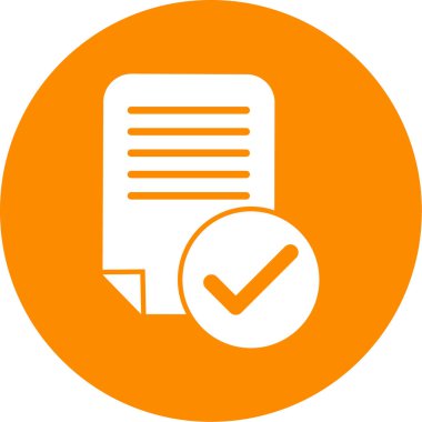 Belge. Web simgesi basit illüstrasyon