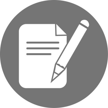 Belge. Web simgesi basit tasarım