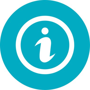 bilgi, düz simge, vektör illüstrasyonu