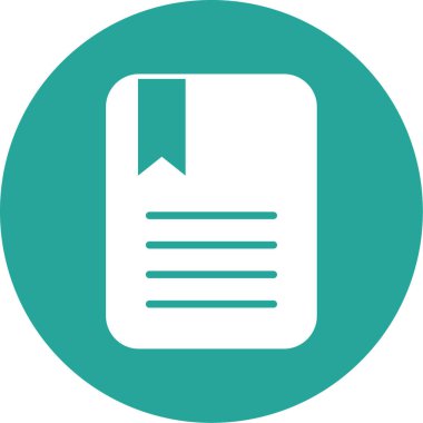 Kitap. Web simgesi basit illüstrasyon