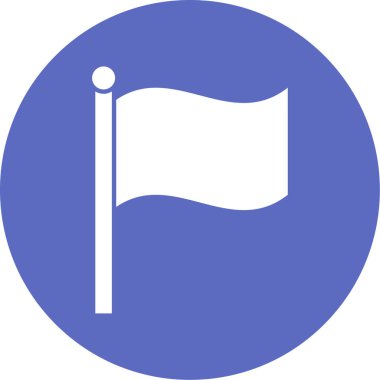 bayrak ikonu vektör illüstrasyonu