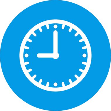 Saat simgesi vektör illüstrasyonu