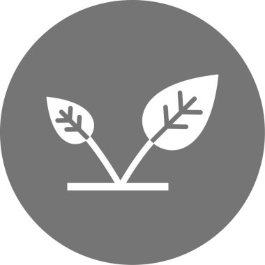 Yaprak. Web simgesi basit tasarım