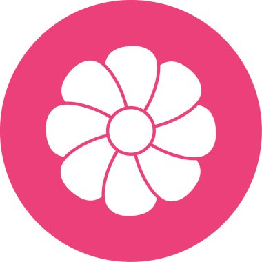 çiçek simgesi vektör illüstrasyonu