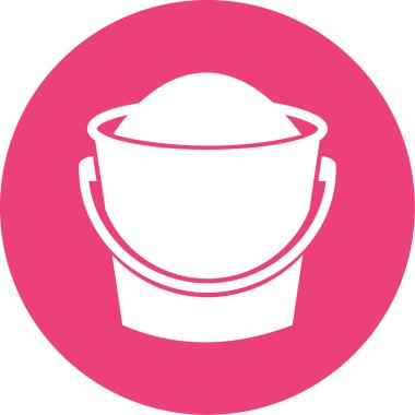 Kova. Web simgesi basit illüstrasyon