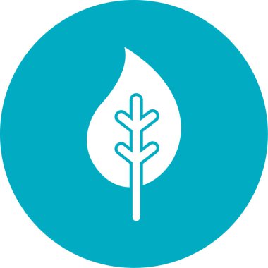 Yaprak ikonu vektör illüstrasyonu