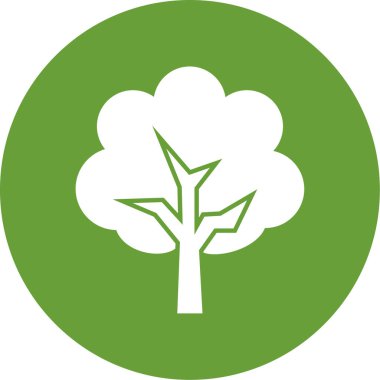 ağaç simgesi vektör illüstrasyonu