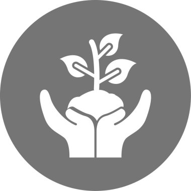 Filiz simgesinin vektör illüstrasyonu