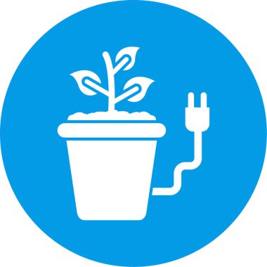 bitki vektörü simgesi modern illüstrasyon