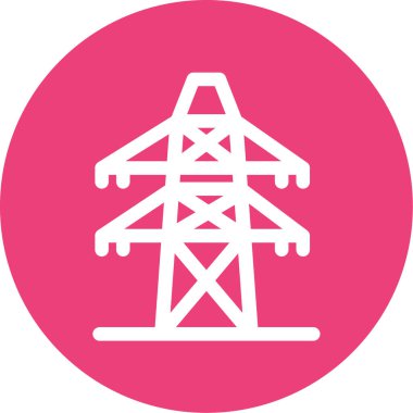 Bir güç simgesinin vektör illüstrasyonu