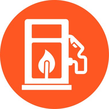 Yakıt istasyonu. Basit resimleme