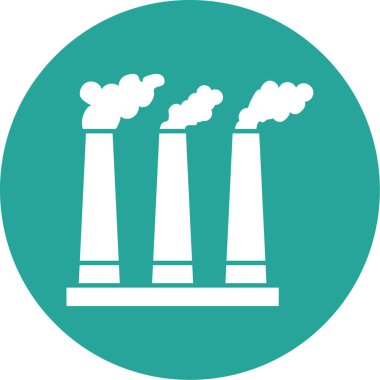 Fabrika. Web simgesi basit tasarım