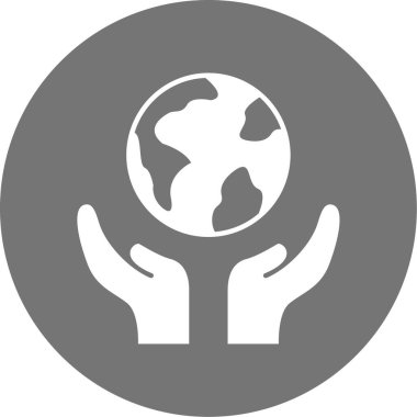 Toprak. Web simgesi basit illüstrasyon