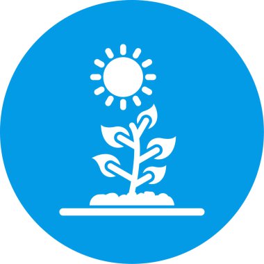 Bir ağaç simgesinin vektör illüstrasyonu