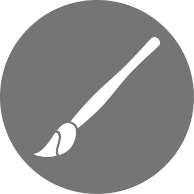 boya fırçası ikonu. Web tasarımı için boya fırçası vektör simgelerinin basit çizimi